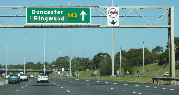 Lane restrictions, Eastern Freeway