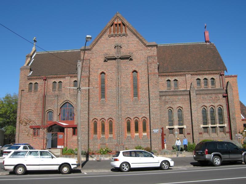 Albert Park - Shops and commercial centre, Bridport Street: Anglican Church, Bridport St