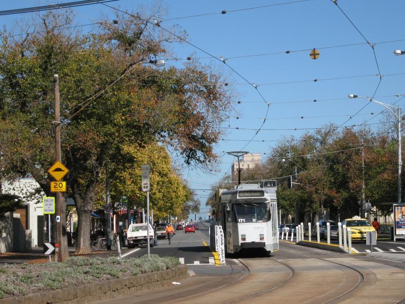 Albert Park - Shops, Victoria Avenue: View south-west along Victoria Av at Merton St