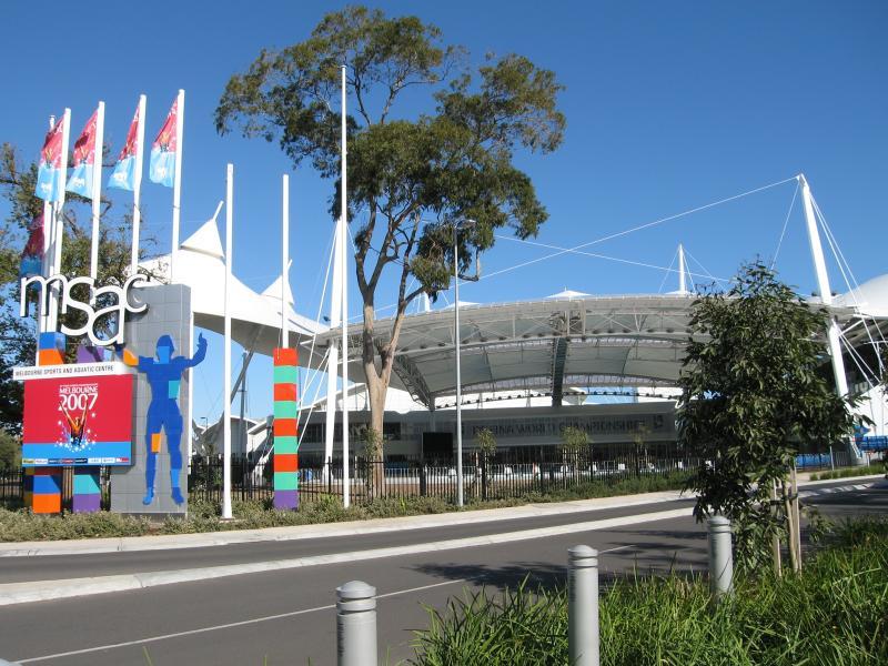 Albert Park - Melbourne Sports & Aquatic Centre, Albert Road and Aughtie Drive: Under cover outdoor pool, Old Aughtie Dr