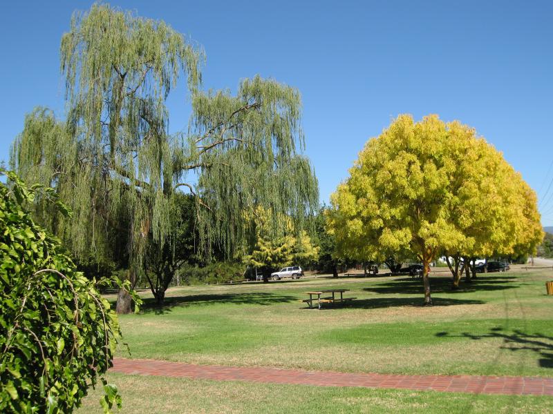 Alexandra - Rotary Park, corner Grant Street and Vickery Street: Parkland facing Vickery St