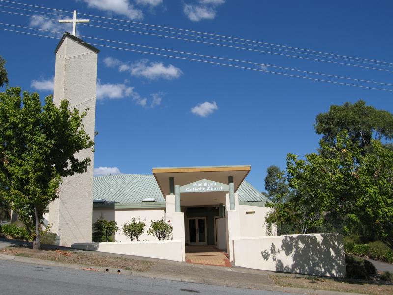 Alexandra - Around Alexandra: St Marys Catholic Church, corner of Nihil St and Myrtle St