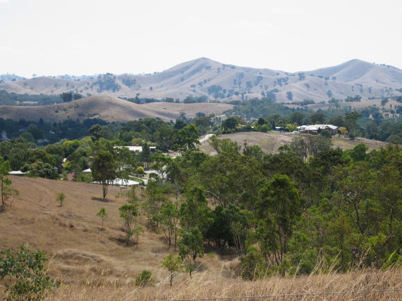 Alexandra - Lucky Mine Lookout, off Mount Pleasant Road: View north towards Alexandra town centre