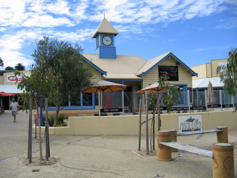 Anglesea - Shops and commercial centre, Great Ocean Road service road at Camp Road: Cafe