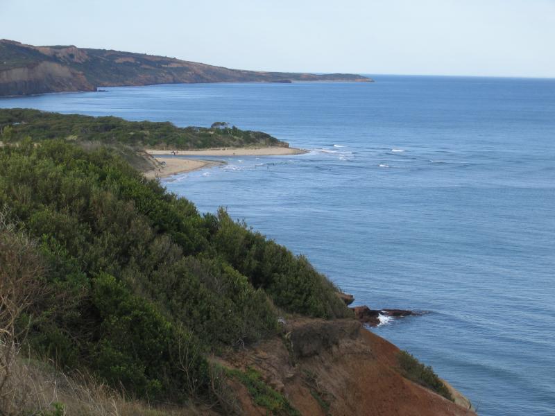 Anglesea - Lookout, Great Ocean Road west of Harvey Street: View north-east along coast