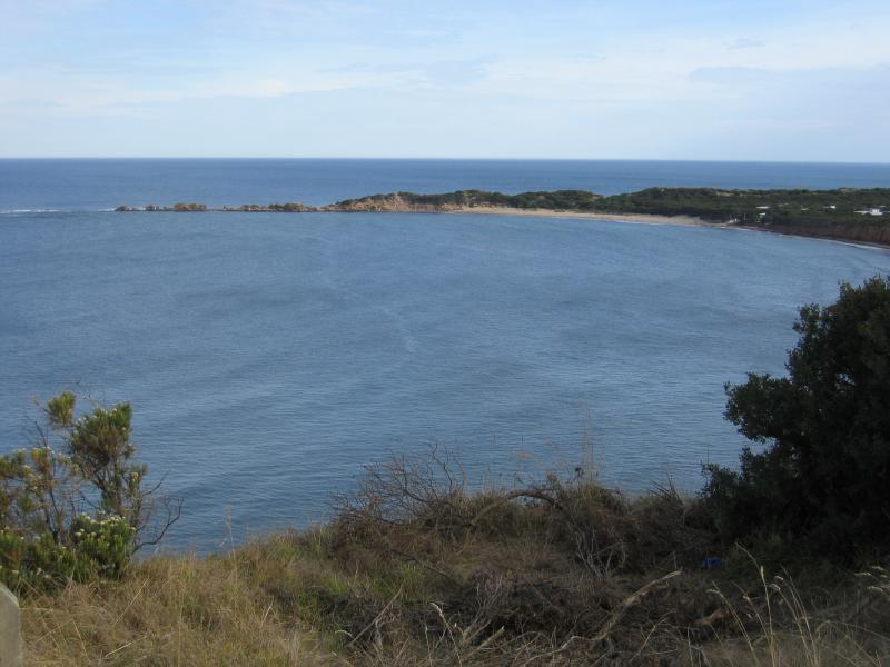 Anglesea - Lookout, Great Ocean Road west of Harvey Street: View south towards Point Roadknight