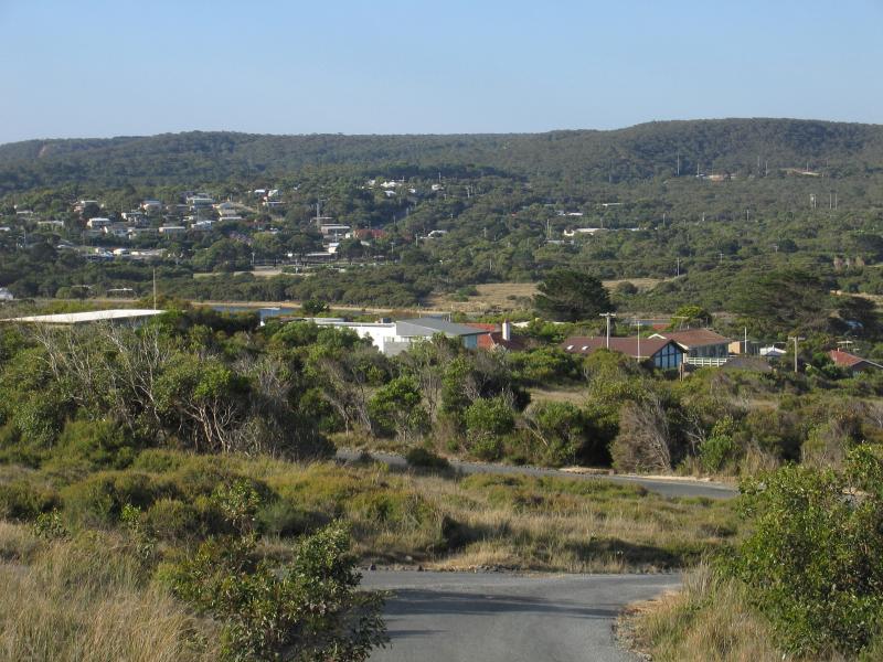 Anglesea - Lookout off Harvey Street: View north across Harvey St towards residential areas