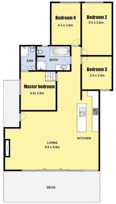 Bass Retreat - Floor plan