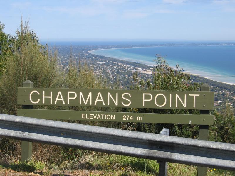 Arthurs Seat - Chapmans Point: Chapmans Point sign