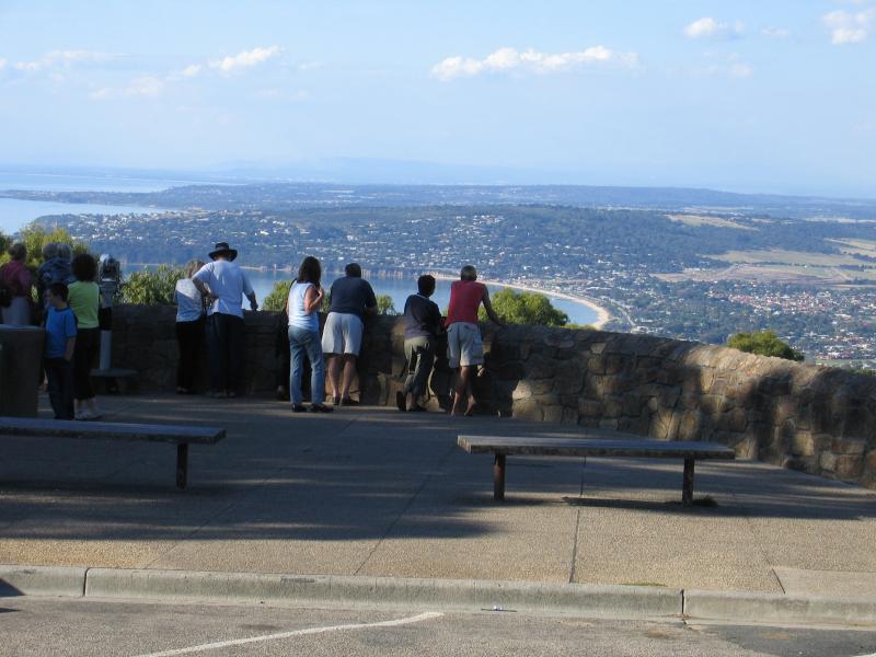 Arthurs Seat - Views at Arthurs Seat peak: View north-east towards Mount Martha and Safety Beach