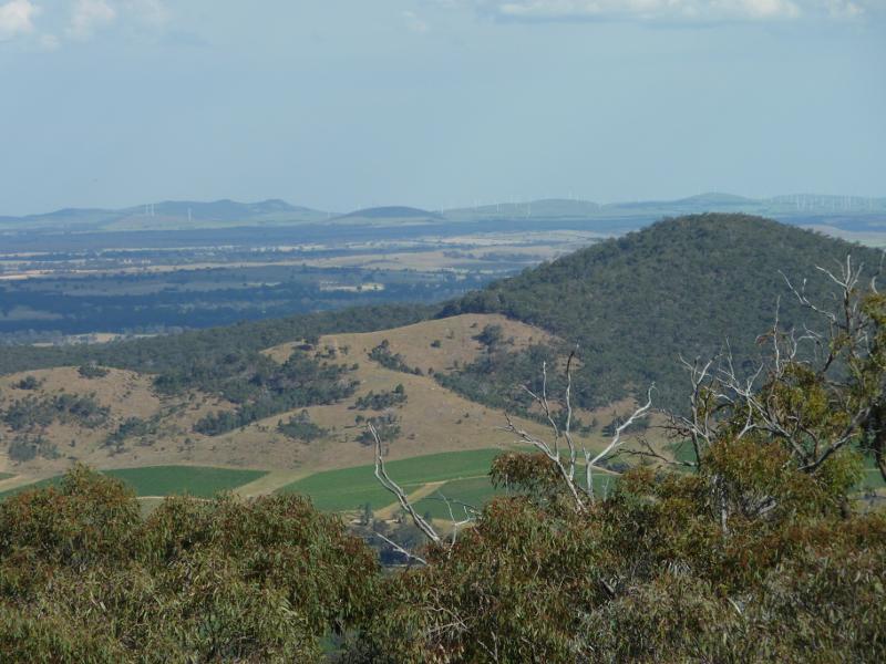 Avoca - Governor Rock Lookout, No.2 Creek Track, Pyrenees State Forest - Southerly view from lookout tower