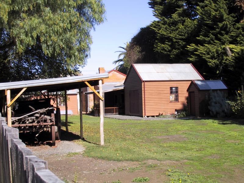 Bacchus Marsh - Shops and commercial centre, Main Street: Garden at Blacksmiths Cottage, corner Main St and Gisborne Rd
