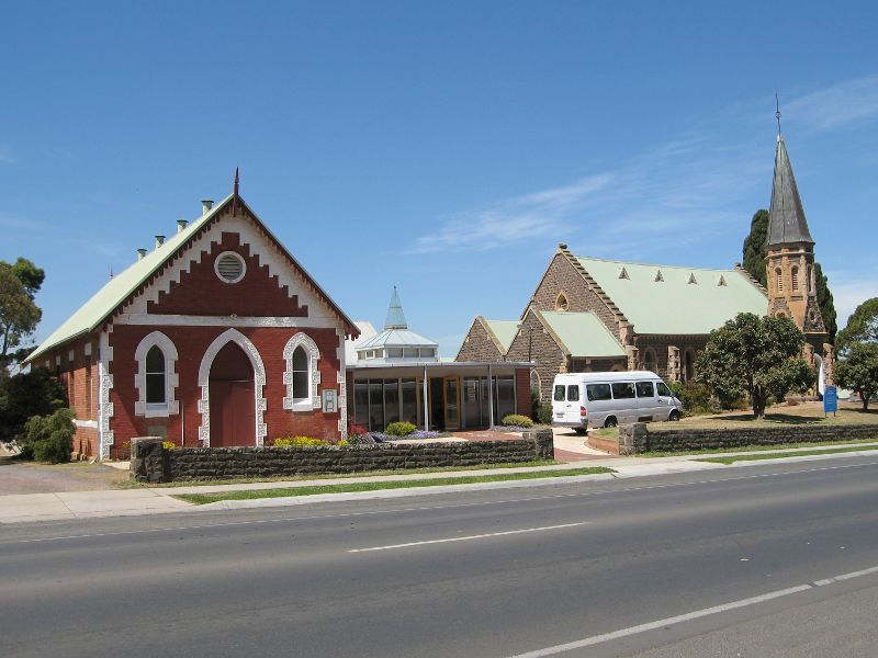 Bacchus Marsh - Gisborne Road: St Andrews Uniting Church, Gisborne Rd between Bennett St and Lerderderg St