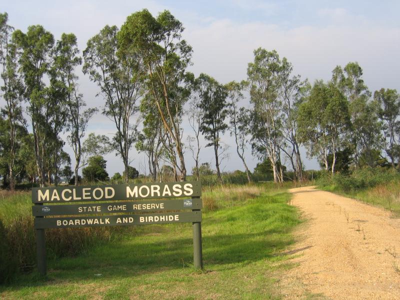 Bairnsdale - McLeods Morass State Game Reserve, Saleyards Road: Entrance to reserve