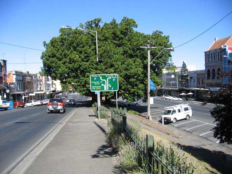 Ballarat - Shops and commercial centre in Sturt Street: View east along Sturt St between Camp St and Grenville St
