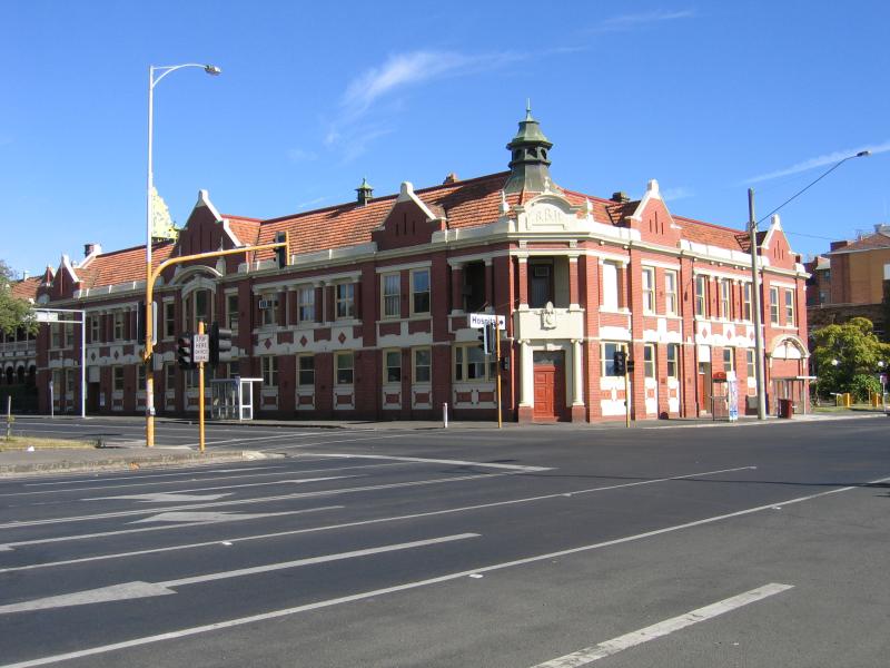 Ballarat - Shops and commercial centre in Sturt Street - Ballarat Base Hospital, corner Drummond St and Sturt St