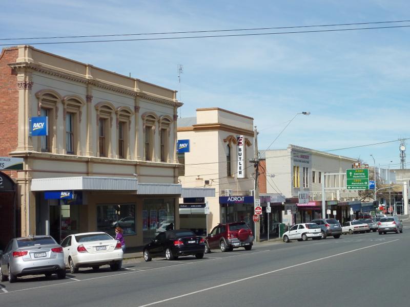 Ballarat - Doveton Street and Midland Highway area: East side of Doveton St just north of Sturt St