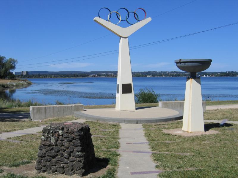 Ballarat - Other areas around Lake Wendouree: Rowing course from Melbourne 1956 Olympic Games, near corner of Wendouree Parade and Hamilton Av