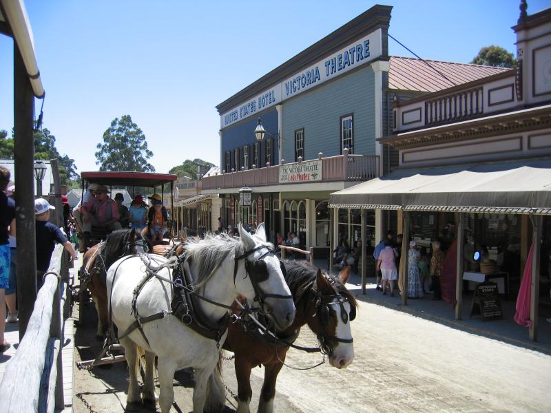 Ballarat - Sovereign Hill, Bradshaw Street: Coach rides, Main Street