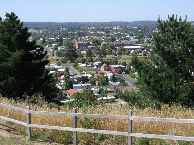 Ballarat - Black Hill Lookout and reserve, Sim Street: View south