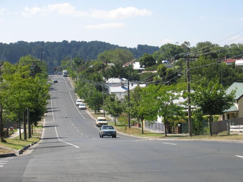 Ballarat - Around Ballarat: View north along Queen St at George St