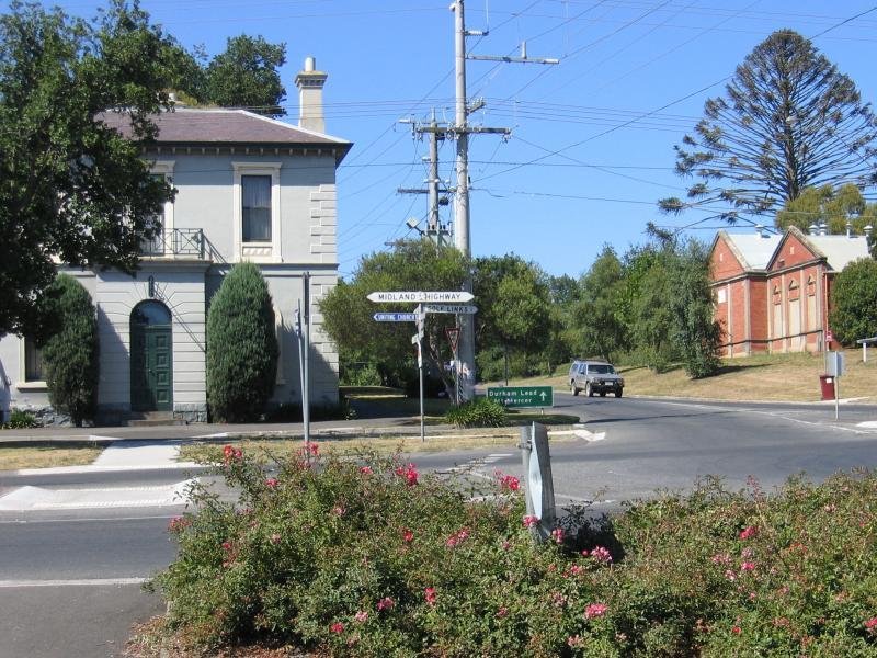 Ballarat - Buninyong, commercial centre: View south along Warrenheip St at Learmonth St