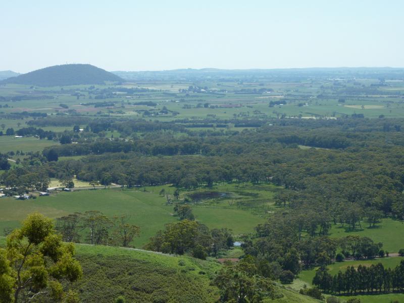 Ballarat - Mount Buninyong Road, ascending mountain: Northerly view towards Mt Warrenheip