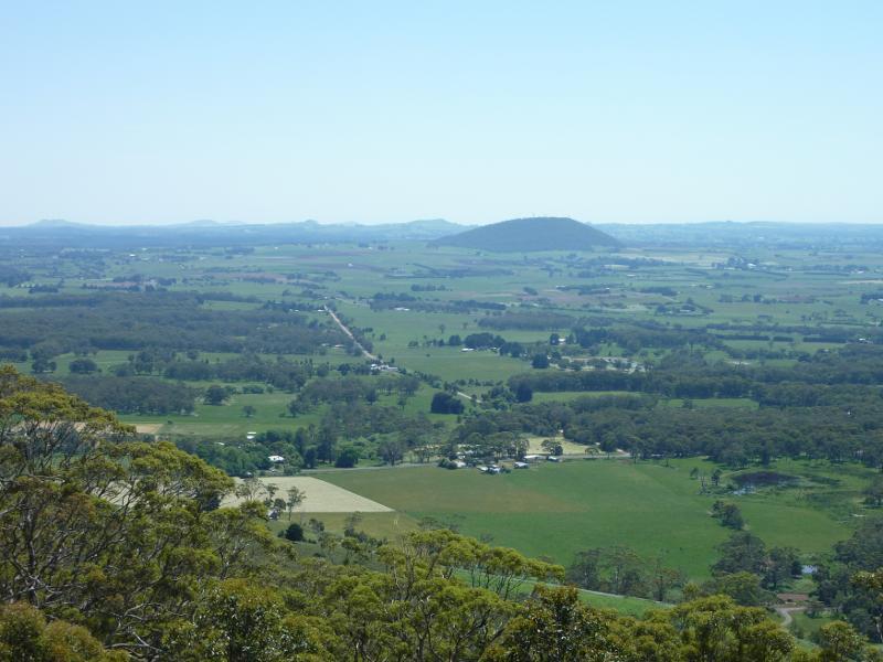 Ballarat - At the peak of Mount Buninyong: Northerly view towards Mt Warrenheip