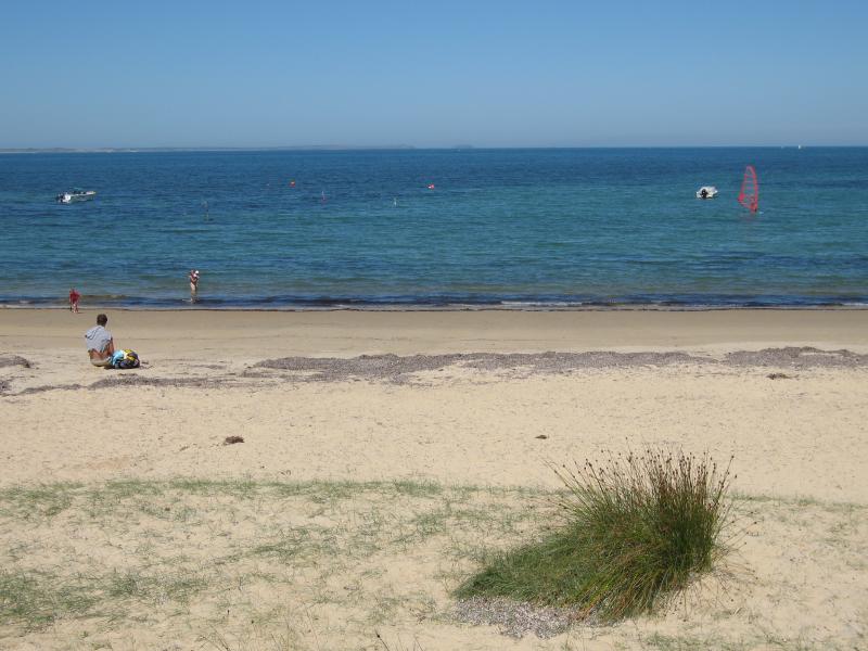 Balnarring - Beach between Masonsmith Road and Marmaduke Street: View to sea from Masonsmith Rd