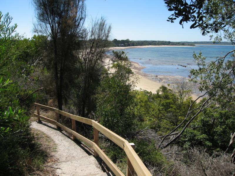 Balnarring - Coast at Cliff Road: Path from Cliff Rd down to beach