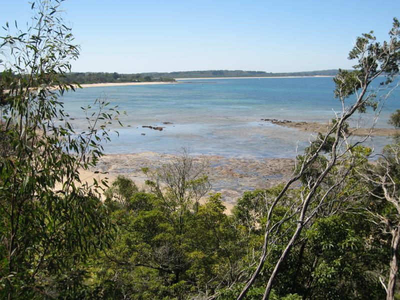 Balnarring - Coast at Cliff Road: View north-east along coast from path from Cliff Rd down to beach