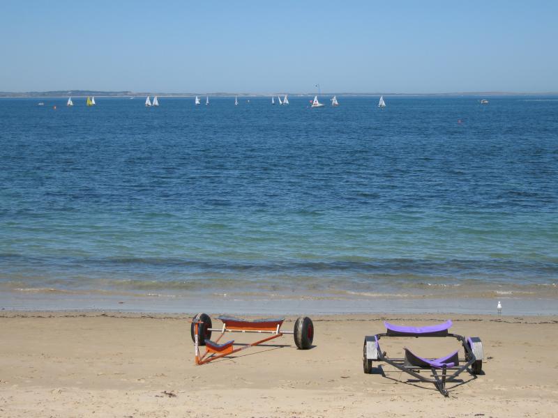 Balnarring - Merricks Beach at end of Merricks Beach Road: View to sea