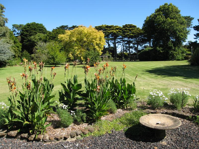 Balnarring - Coolart Wetlands and Homestead, Lord Somers Road - Gardens in front of homestead