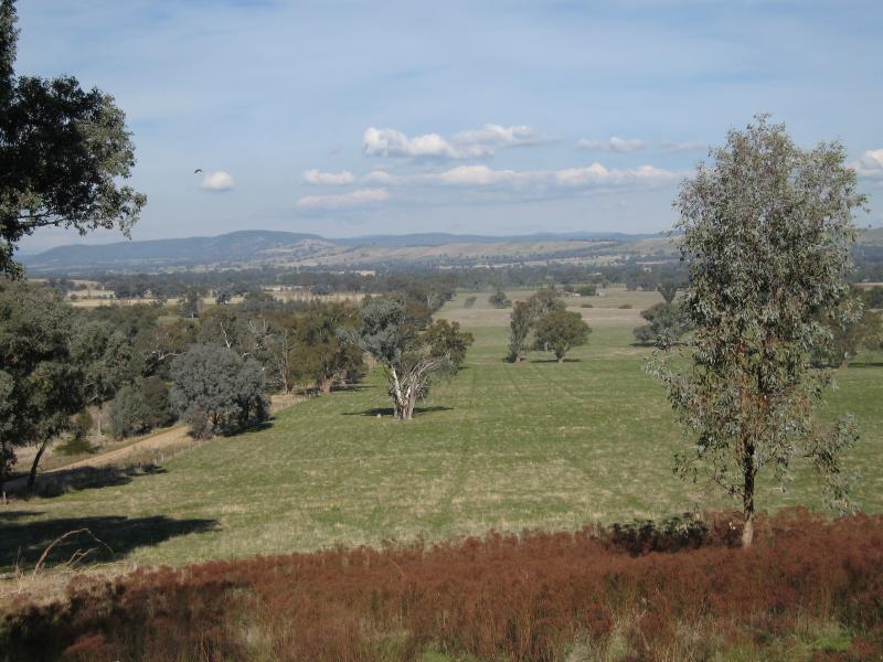 Barnawartha - Oats Gap Road: Southerly views, Oates Gap Rd north of Plemmings Rd
