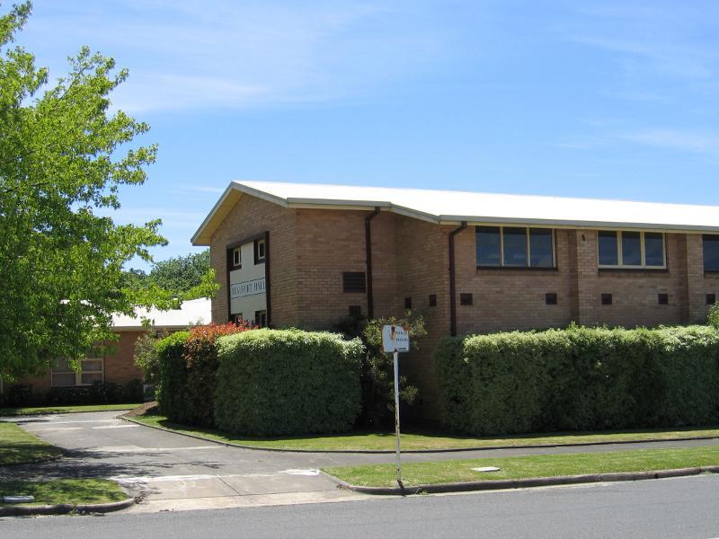 Beaufort - Lawrence Street and Pratt Street: Beaufort Hall, corner Lawrence St and Willoby St