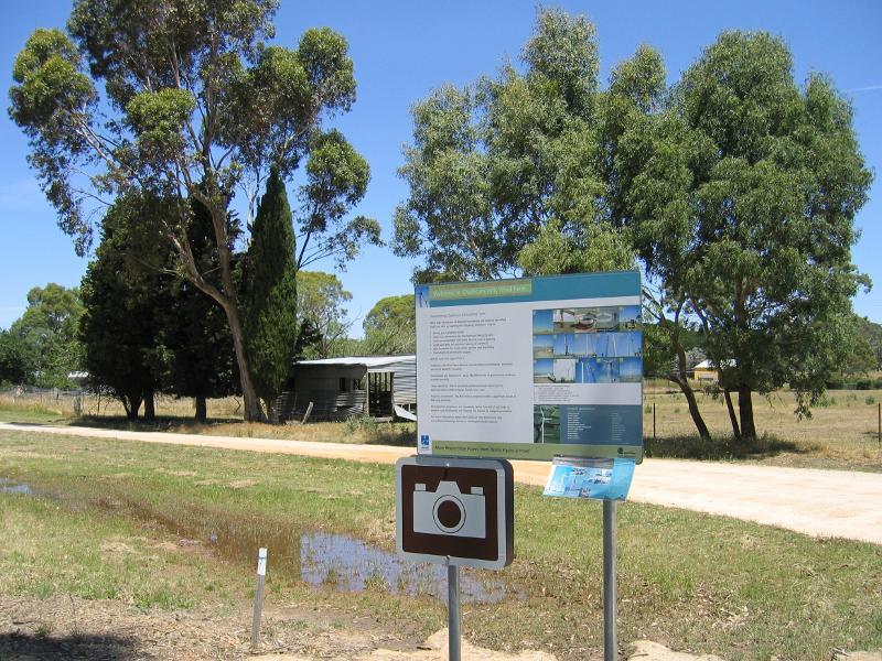 Beaufort - Western Highway, west side of Beaufort: Challicum Hills Wind Farm information board, Buangor