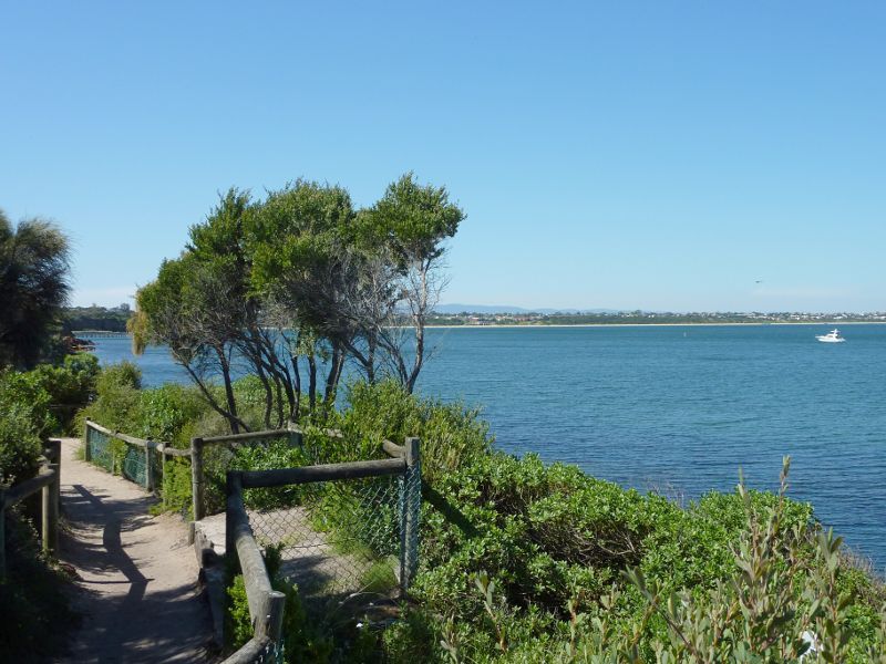 Beaumaris - Coastline around Table Rock Point and Sea Scout Jetty: Pathway along cliff top at Table Rock Point