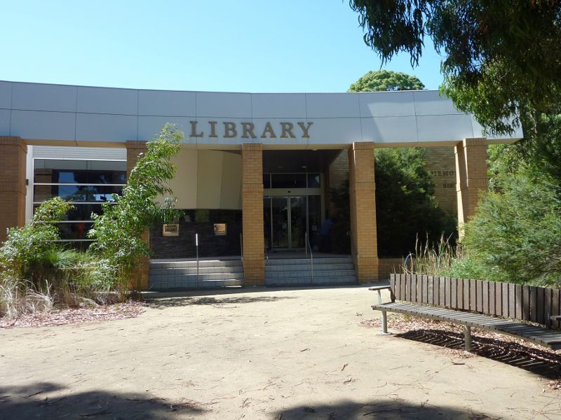 Beaumaris - Beaumaris Reserve: Library viewed from Reserve Rd