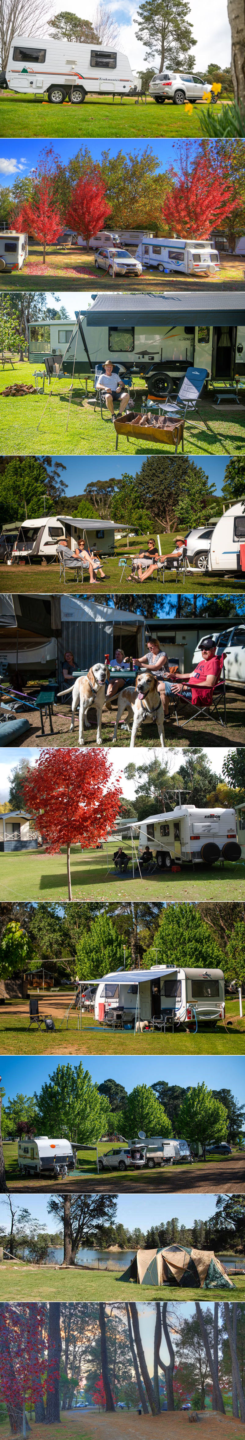 Beechworth Lake Sambell Caravan Park - grounds and facilities