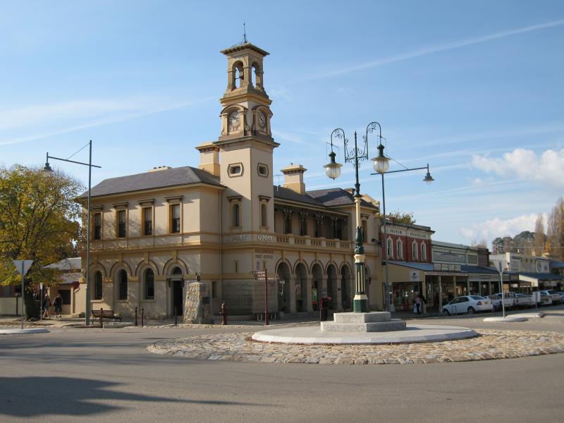 Beechworth - Commercial centre and shops, Ford Street and Camp Street: Post office, corner Camp St and Ford St