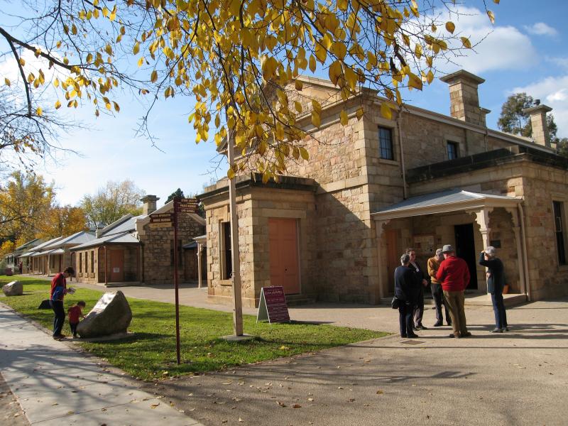 Beechworth - Historic Precinct, Ford Street between Camp Street and Williams Street: View north-east along Ford St at Court House