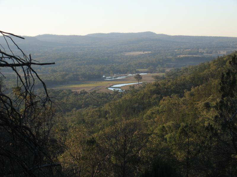Beechworth - Gorge Road scenic drive: View north from Gorge Rd at Spring Creek