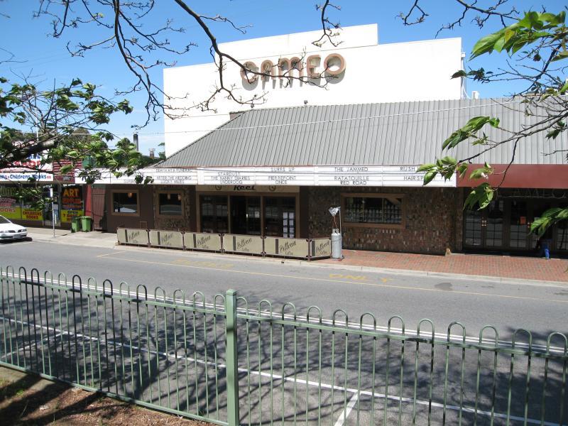 Belgrave - Shops and commercial centre, Main Street and Bayview Road: Cameo Cinema, south side of Main St