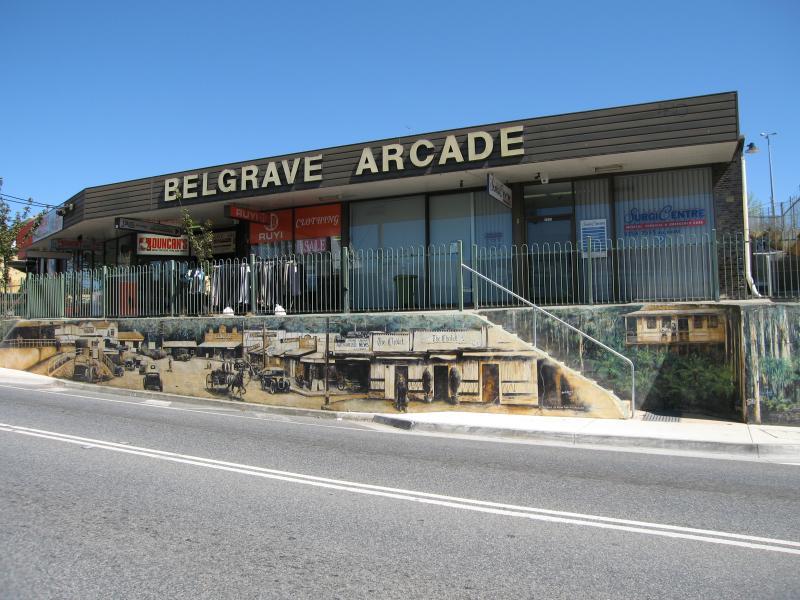 Belgrave - Shops and commercial centre, Main Street and Bayview Road: Belgrave Arcade, Main St