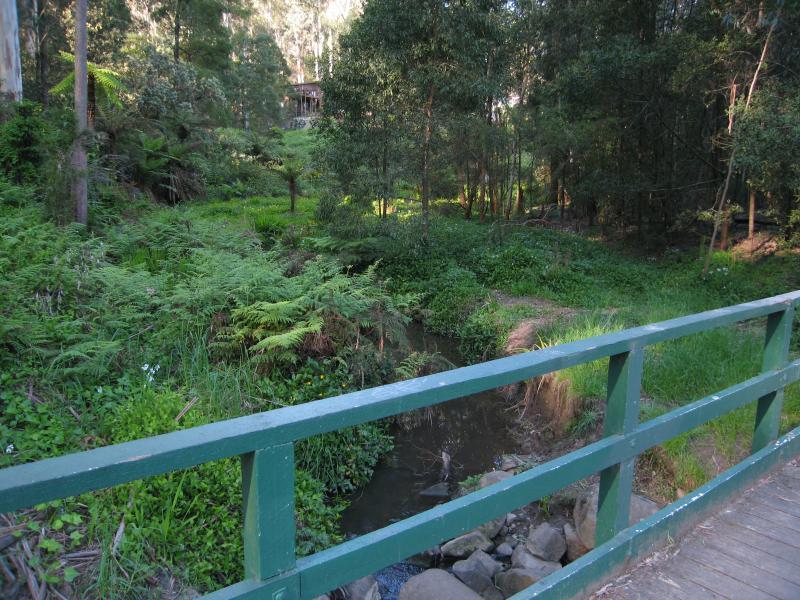 Belgrave - Belgrave Lake Park: Footbridge across Monbulk Creek