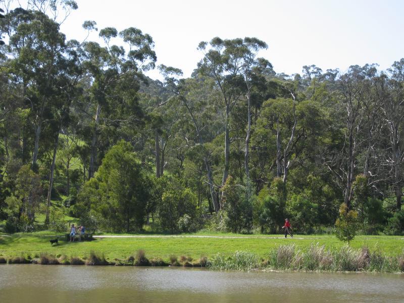 Belgrave - Birdsland Reserve, Mt Morton Road, Belgrave Heights: View north across western lake