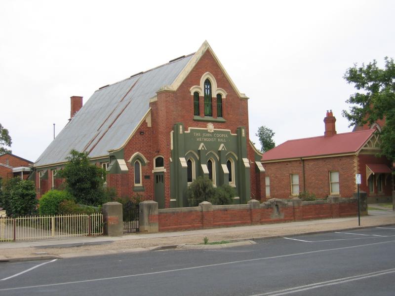 Benalla - Commercial centre and shops - Methodist Hall, Carrier St between Church St and Bridge St