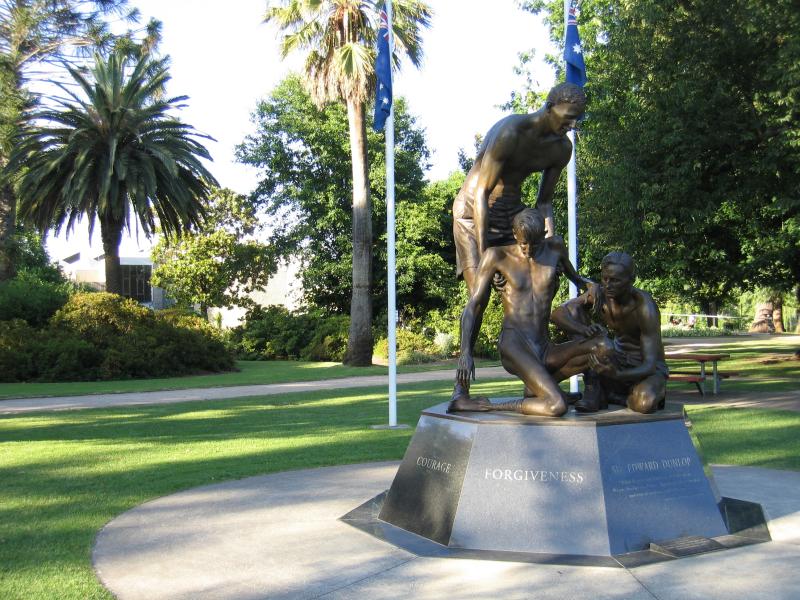 Benalla - Botanical Gardens, Bridge Street West: Weary Dunlop memorial