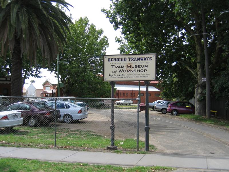 Bendigo - Tram Museum and Workshop, Hargreaves Street: Entrance to tram museum