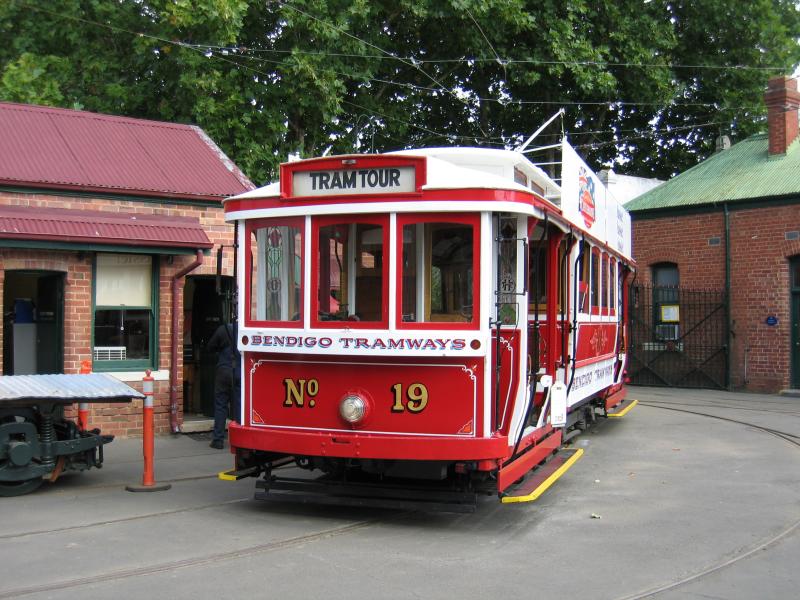 Bendigo - Tram Museum and Workshop, Hargreaves Street: One of the trams on tour